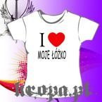 Bluzka damska I LOVE MOJE ŁÓŻKO.