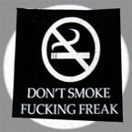 Naszywka DON'T SMOKE FUCKING FREAK