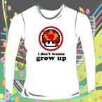 Bluzka damska z długim rękawem  I DON'T WANNA GROW UP 02