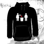 Bluza kangurka I HATE VALENTINE"S DAY 03