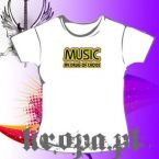 Bluzka damska MUSIC - MY DRUG OF CHOICE