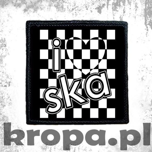 Naszywka I LOVE SKA