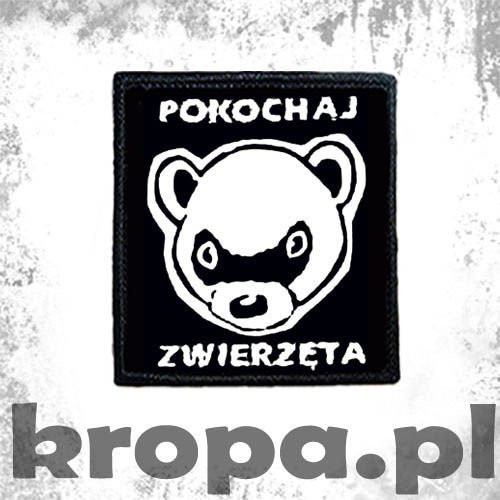 Naszywka POKOCHAJ ZWIERZĘTA