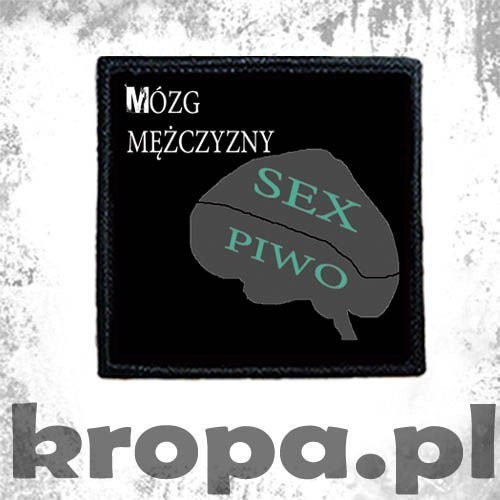 Naszywka MÓZG MĘSZCZYZNY
