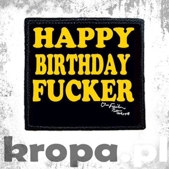 Naszywka HAPPY BIRTDAY